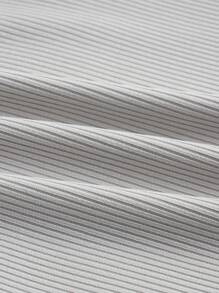 6入組純色舒適肋紋背心和短褲睡衣套裝,適用於家居 - 彩色 - 查看 10