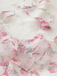 Soleia 3d Flower & Ruffle Hem Cake Princess Dress