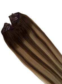 Dây câu cá vô hình 16 inch 4 kẹp tóc giả tóc thật nối thẳng cho nữ 100g kẹp tóc nối - S4/4/27 - Xem 5
