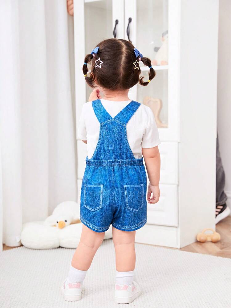 Baby Girl Casual Cute Unisex Patterned Romper