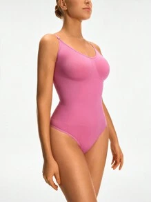SHEIN Shape Body de mujer entallado de unicolor con tirantes finos
