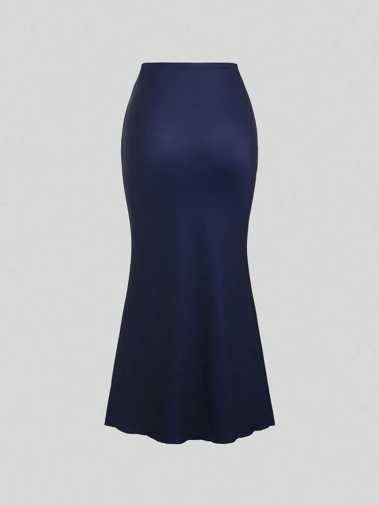 Women's Body Heat Map Print Maxi Mermaid Skirt