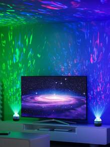 Teckwe Star Projector,Galaxy Projector,Wave Projector,Water Light Projector RGB Remote Projection Lights With Remote Control Usb Powered For Bedroom,Game Room,Home Theater,Ceiling,Room,Birthday Gifts - Black - View 5