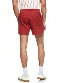 Forever 21 Men's Scuba Runner Shorts In Burgundy