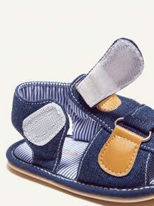 Cozy Pixies 全新夏季款式柔软舒适蓝色男婴凉鞋平底步行鞋 - 藍色 - 查看 5