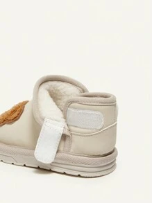 Cozy Pixies Fille Bottes De Neige beige À La Mode Design Dessin Animé Mignon Ours Confortable & Chaud ( Motif Aléatoire )