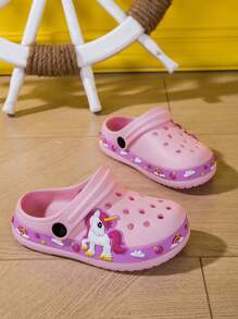 Children's Casual Beach Garden Sandals With Hollow-Out Design For Sports, Pink, Girls' Popular Style - Purple - View 5