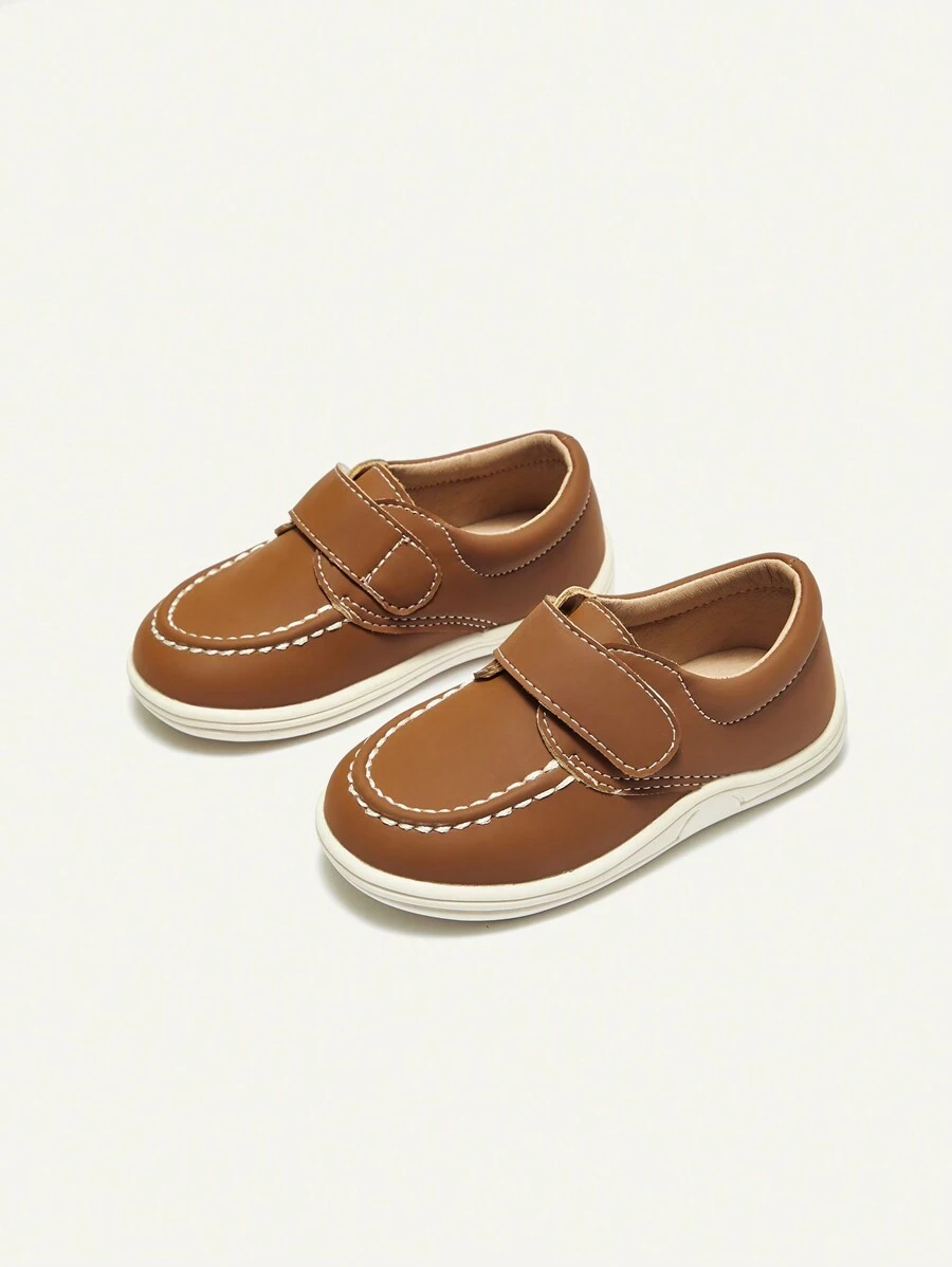 Baby Brown Ankle Strap Sporty Skate Shoes For Outdoor - Brown - View 1