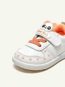 Cozy Pixies 中性孩子們時尚可愛卡通熊貓設計舒服的休閒運動鞋 - 白色 - 查看 8