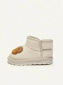 Cozy Pixies Fille Bottes De Neige beige À La Mode Design Dessin Animé Mignon Ours Confortable & Chaud ( Motif Aléatoire )
