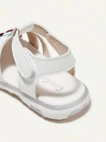 Cozy Pixies Sandalias Planas Dulces Y Lindas De Cereza Bordadas Para Niñas, Adecuadas Para El Verano