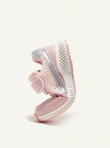 SHEIN Basic Versatile Fashionable Cute Comfortable Soft Mesh Breathable Infant Flat Sneakers - Multicolor - View 3