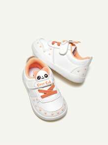 Cozy Pixies 中性孩子們時尚可愛卡通熊貓設計舒服的休閒運動鞋 - 白色 - 查看 7