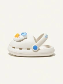Cozy Pixies Adorable & Durable Eva Baby Clogs Featuring Cute Duck Shaped Design With Anti-Slip Sole - White - View 6