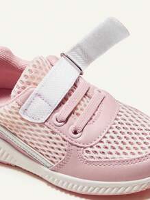 SHEIN Basic Versatile Fashionable Cute Comfortable Soft Mesh Breathable Infant Flat Sneakers - Multicolor - View 8