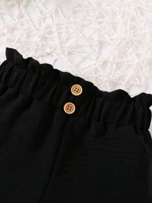 SHEIN Genkimix Kids 嬰兒女孩4入組休閒舒適多色下著，適用於春夏戶外活動 - 彩色 - 查看 4