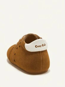 時尚復古舒適保暖男女通用兒童基本款平底鞋 - 棕色 - 查看 4