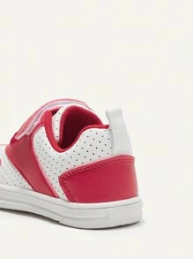 SHEIN Spring/Summer Fashionable Red Baby Sport Shoes With Colorblock Design, Perfect For Casual Occasions - Multicolor - View 4