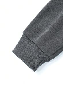 Hombres Pantalones deportivos con capucha con cremallera con cordón