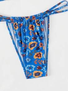 SHEIN Swim Random Ditsy Floral Two-Piece Bikini Set Summer Beach - Multicolor - View 4