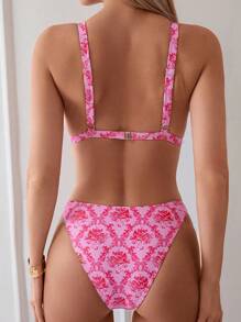 Swim Mod Little Printed Separated Bikini Set, Summer Beach
