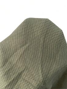 女士撞色滚边家居休闲连衣裙，前开襟纽扣设计，舒适保暖，适合秋冬季节，宽松睡裙