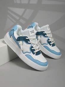 Men Sports Shoes Men Fashionable Cool Casual Shoes Lace-Up Men Skate Shoes Men Personalized Street Shoes
