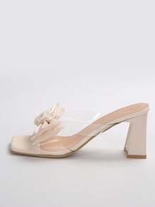 Sandalias de tacón alto con moño dorado para mujer, apropiadas para citas, compras, ir al trabajo, eventos de negocios, banquetes y fiestas, ideales para verano y otoño