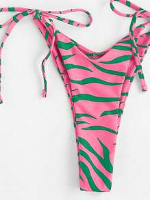 Swim Mod Summer Women Strapless Printed Bikini Set (Prints Randomly Selected) - Multicolor - View 3