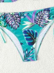 SHEIN Swim Summer Beach Women Bikini Set With Padded Cups (Random Floral Pattern) - Multicolor - View 3