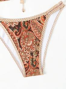 Swim Vcay Ladies" Retro Style Bikini Set, Copyright Purchased, Summer Beach - Multicolor - View 6