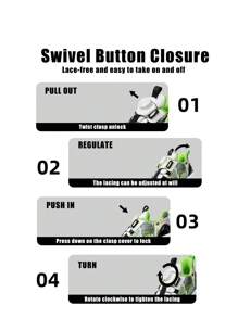 And Fashionable Street-Style Children Sports Shoes With Rotating Button That Are Versatile And Comfortable