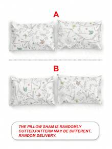 2 vỏ gối trang trí in họa tiết lá và bướm, thiết kế tươi mới cho bé trai, bé gái, học sinh, trang trí phòng ký túc xá, vỏ gối vải mềm mại dùng được cho mọi mùa, kích cỡ giường đơn, giường đôi, giường cỡ Queen, giường cỡ King - Nhiều màu - Xem 5