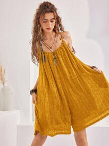 Bohemela Women\ Vacation Jumpsuit - Gold - View 4