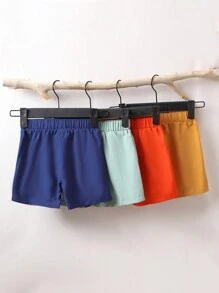 Summer Fashionable Plain Patchwork Shorts For Baby Boys - Multicolor - View 2