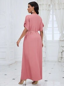 SHEIN Lady Mujeres Vestidos Nuevos 2023 Sencillos, de Moda y con Estilo - Rosa - Ver 2