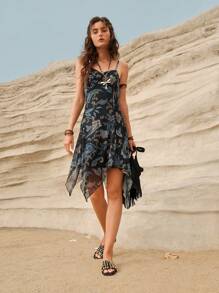 Styleloop Fashionable Women's Punk Black Studded Outdoor Shopping Party Music Festival Flat Sandals Vacation Shoes Summer Boho Feels Vintage Cottagecore Frenchy Shoes Spring Shoes Spring Break Easter - Black - View 4