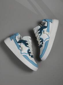 Men Sports Shoes Men Fashionable Cool Casual Shoes Lace-Up Men Skate Shoes Men Personalized Street Shoes