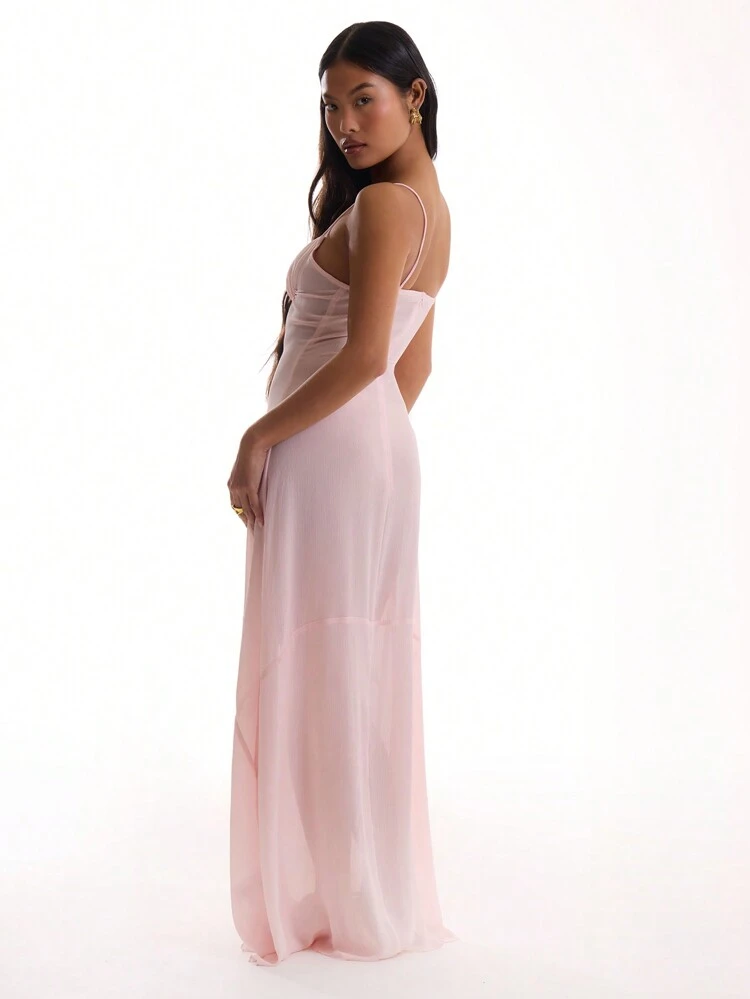 Chiffon Floaty Bust Detail Dress Elegant Spring Vacation Summer Going Out