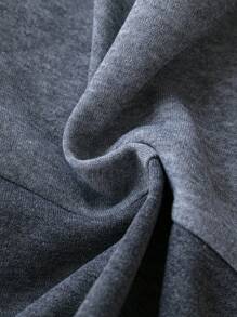 SHEIN LUNE Plus Size Colorblock Zip Up Sweatshirt - Multicolor - View 4