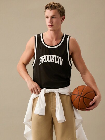 ملابس علوية خزان رجالية بتصميم حرفي وتباين ربط بشبكة، عودة إلى المدرسة