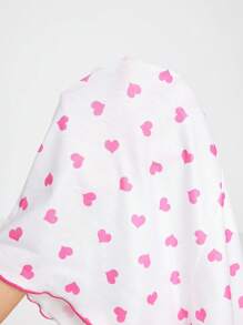 ROMWE J-Fashion 澀谷女孩心形印花蝴蝶結裝飾背心和短褲夏季休閒睡衣套裝 - 彩色 - 查看 7