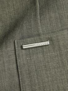 AKNOTIC Business Casual Easy Care Men Woven Business Blazer, For Fall Winter - Army Green - View 5