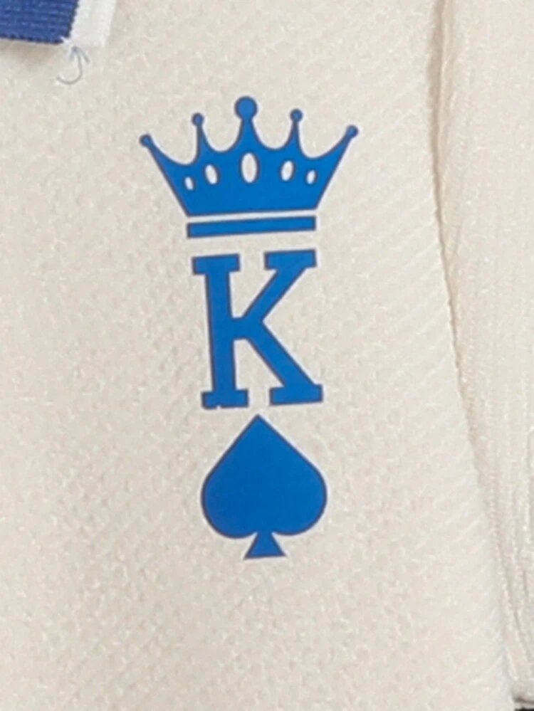 Baby Boy 2-Piece Casual Sports Letter Print Outfits, Basic Collar Design, Suitable For Spring And Summer Outings