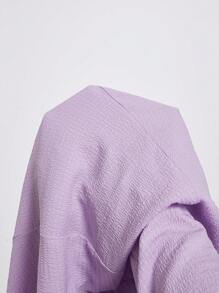 SHEIN MOD 女士夏季纯色复古风格连衣裙，胸部有褶皱，心形领口