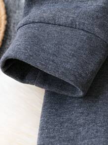 SHEIN LUNE Plus Size Colorblock Zip Up Sweatshirt - Multicolor - View 3