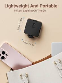 Teckwe Luce di riempimento molletta-on, mini luce selfie portatile per selfie, trucco, live stream, regali di Natale, must-have per campeggio e vacanze autunnali e invernali, accessori per vacanze, forniture per campeggio