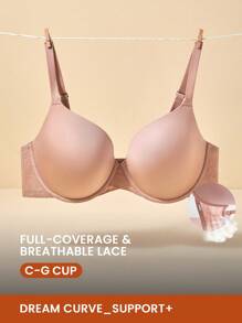 LUVLETTE صدرية قماش شبكي قابلة للتنفس وذات تغطية كاملة مع دعم المنحنى الإضافي - وردي - مشاهدة 2