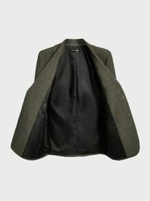 AKNOTIC Business Casual Easy Care Men Woven Business Blazer, For Fall Winter - Army Green - View 11