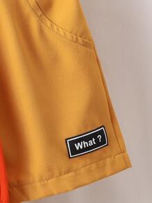 Summer Fashionable Plain Patchwork Shorts For Baby Boys - Multicolor - View 3